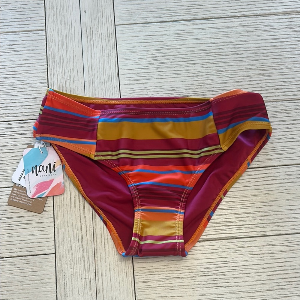 Nani Women's Striped Bikini Bottom - Multicolor
